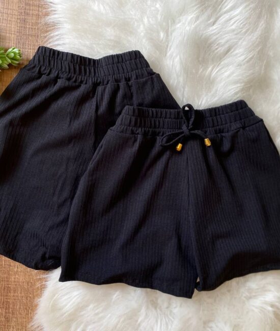 semprelindaloja com br short canelado liso preto