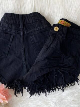 Shorts Jeans Preto - Sempre Linda Loja