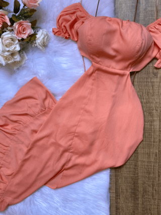 semprelindaloja com br vestido midi divo viscose salmon