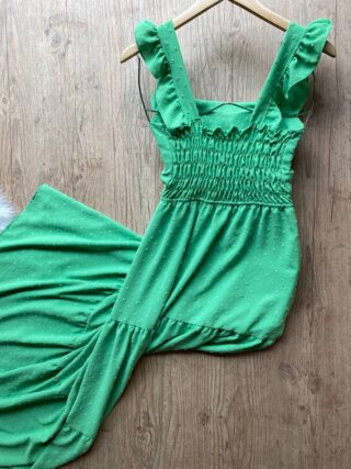 Vestido Longo Alice - Verde Claro - Sempre Linda Loja