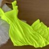 Vestido Longo Alice - Verde Lima Neon - Sempre Linda Loja