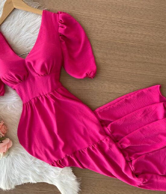 semprelindaloja com br vestido longo martina com manga pink