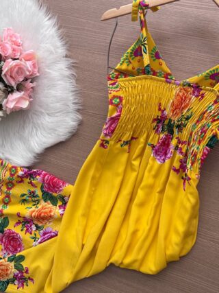 semprelindaloja com br vestido longo maiara estampado fundo amarelo modelo 1 6