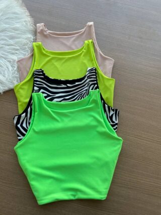 Cropped Regata Lu - Verde Neon - Sempre Linda Loja