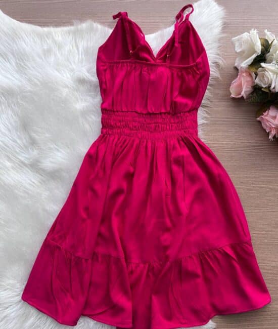 Vestido Maria Viscolinho – Pink - Sempre Linda Loja