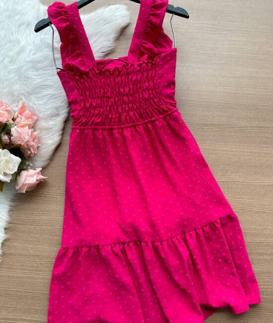 Vestido Curto Alice – Pink - Sempre Linda Loja