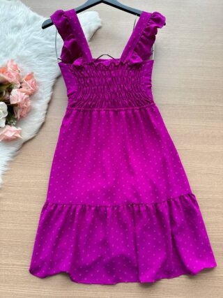 Vestido Curto Alice – Fúcsia - Sempre Linda Loja