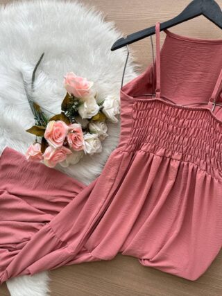 Vestido Longo Barbara – Rosa Claro - Sempre Linda Loja