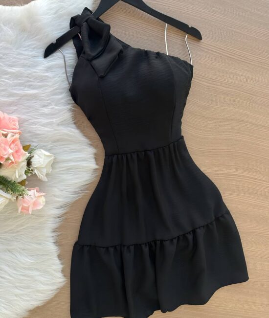 Vestido Midi Ombro a Ombro Manga 3/4 com Punho em elástico, acinturado em lastex - Branco - U, Branco - Sempre Linda Loja